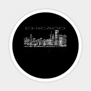 Chicago Skyline T - Chicago Magnet